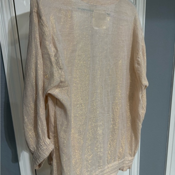 Anthropologie Hei Hei Metallic Kimono Size Medium/Large - Picture 3 of 7